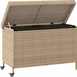 vidaXL - Tuinbox - Beige - Rattan
