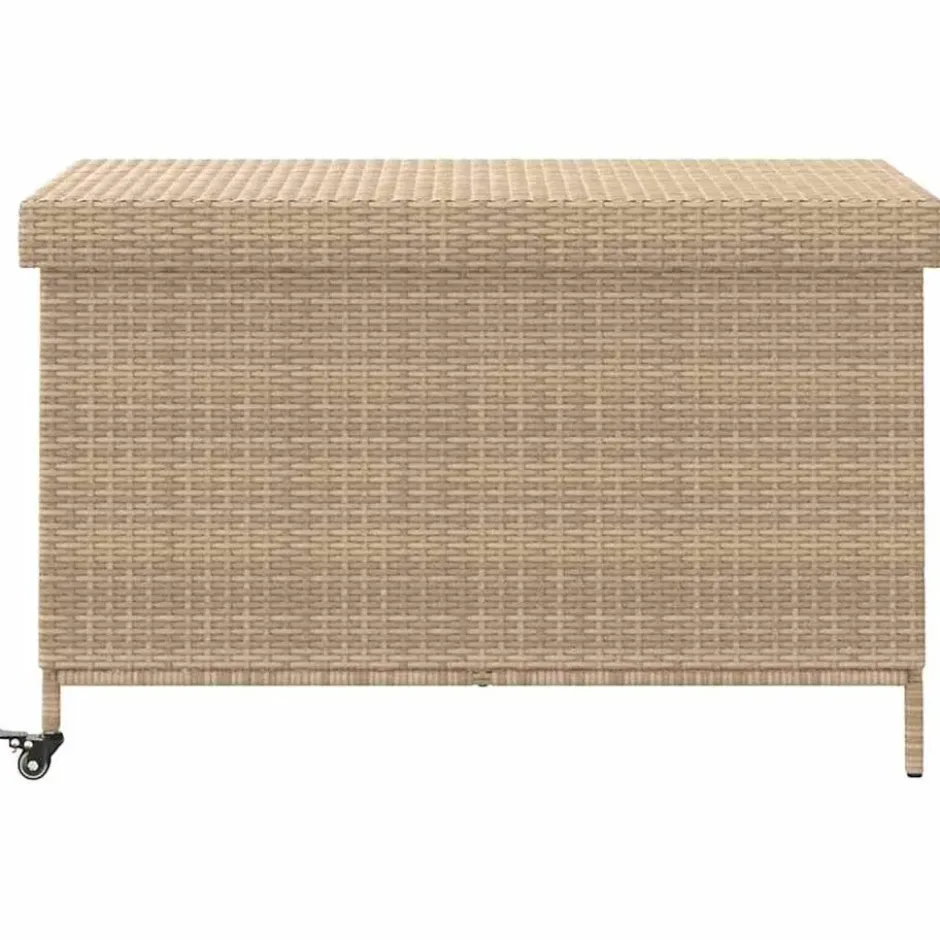 vidaXL - Tuinbox - Beige - Rattan