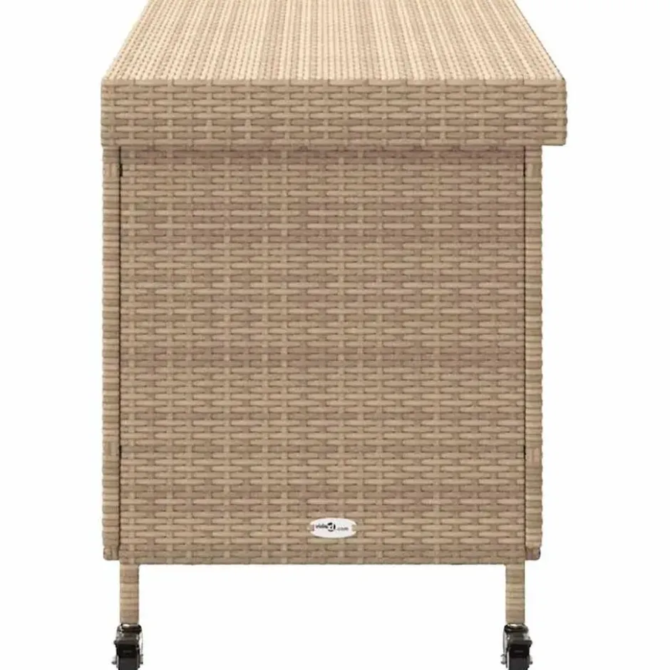 vidaXL - Tuinbox - Beige - Rattan
