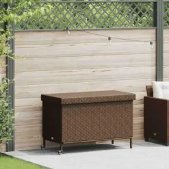 vidaXL - Tuinbox - Bruin - Rattan