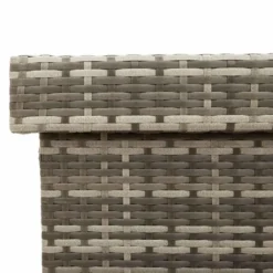 vidaXL - Tuinbox - Grijs - Poly rattan