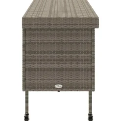 vidaXL - Tuinbox - Grijs - Poly rattan