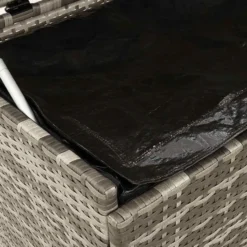 vidaXL - Tuinbox - Grijs - Poly rattan