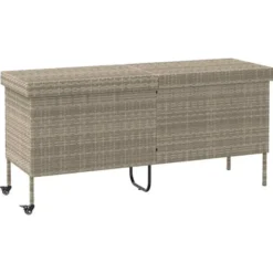 vidaXL - Tuinbox - Grijs - Poly rattan