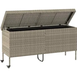 vidaXL - Tuinbox - Grijs - Poly rattan
