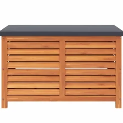 vidaXL - Tuinbox 90x48x55 cm massief eucalyptushout opbergbox