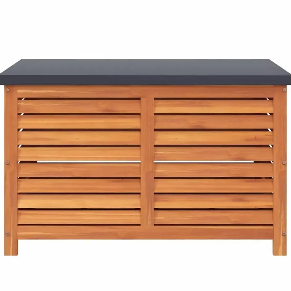 vidaXL - Tuinbox 90x48x55 cm massief eucalyptushout opbergbox