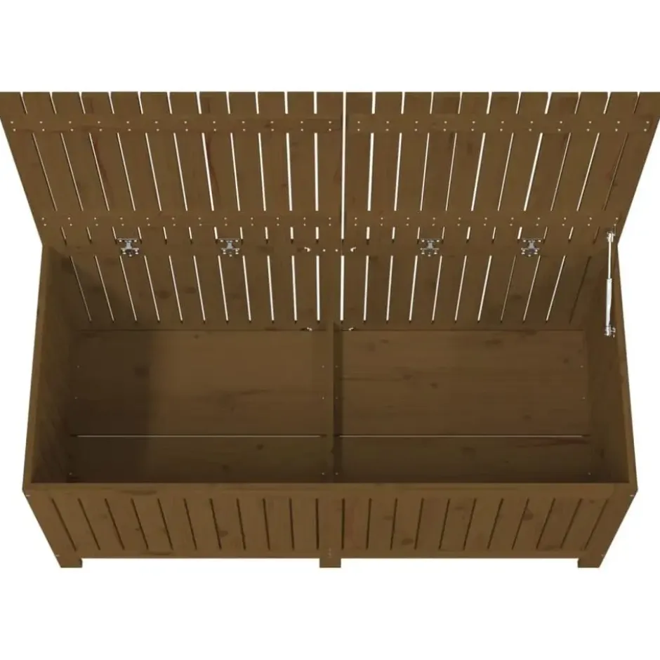 vidaXL - Tuinbox 147x68x64 cm massief grenenhout honingbruin opbergbox buitenbox