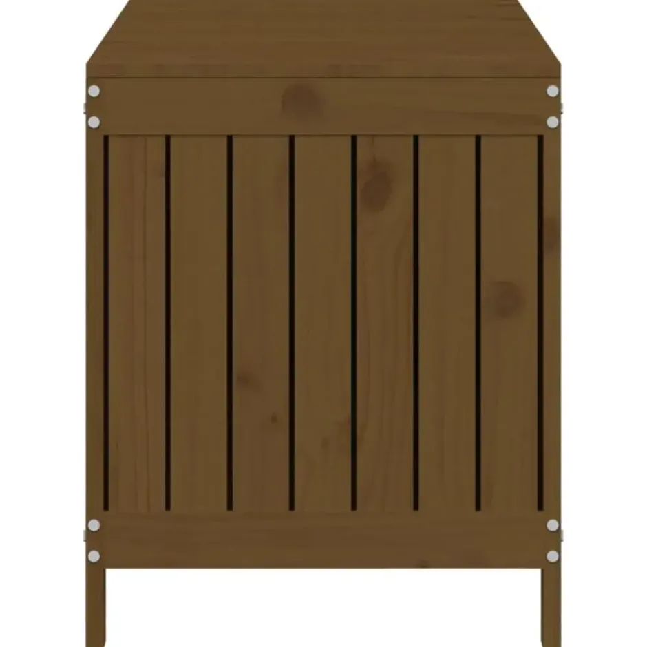vidaXL - Tuinbox 115x49x60 cm massief grenenhout honingbruin opbergbox buitenbox