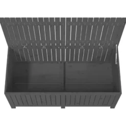 vidaXL - Tuinbox 147x68x64 cm massief grenenhout grijs opbergbox buitenbox
