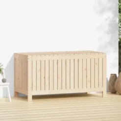 vidaXL - Tuinbox 121x55x64 cm massief grenenhout opbergbox buitenbox