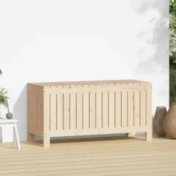 vidaXL - Tuinbox 108x42,5x54 cm massief grenenhout opbergbox buitenbox