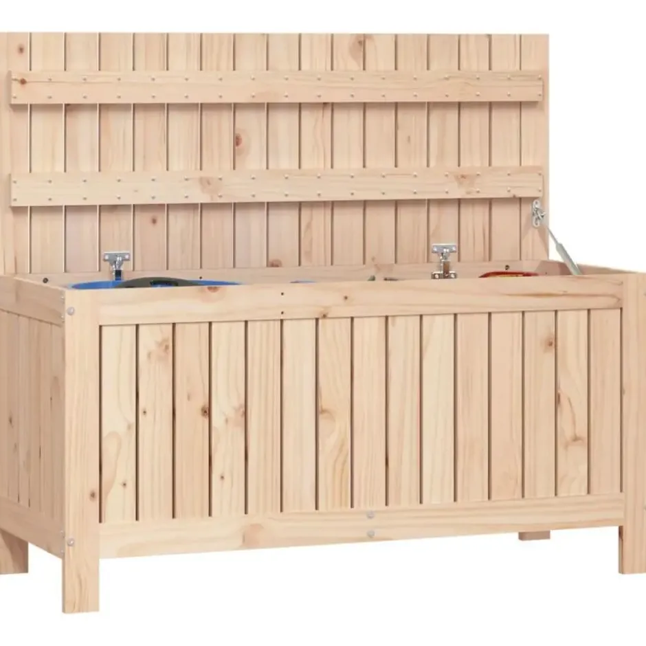 vidaXL - Tuinbox 108x42,5x54 cm massief grenenhout opbergbox buitenbox