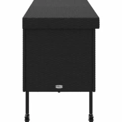 vidaXL - Tuinbox - Zwart - Poly rattan