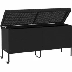 vidaXL - Tuinbox - Zwart - Poly rattan