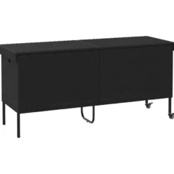 vidaXL - Tuinbox - Zwart - Poly rattan