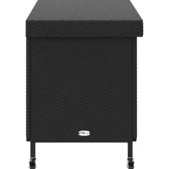 vidaXL - Tuinbox - Zwart - Rattan