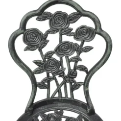 vidaXL - Tuin Eetstoel - Groen - Metaal - 2 stuks