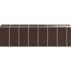 vidaXL - Tuinhuis Bruin 191x640x198 cm Gegalvaniseerd Staal