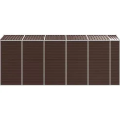 vidaXL - Tuinhuis Bruin 191x470x198 cm Gegalvaniseerd Staal