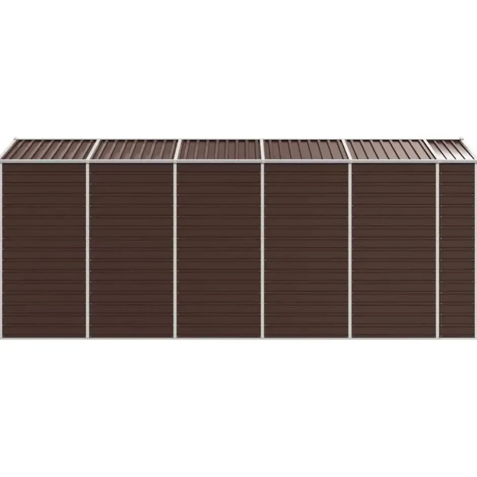 vidaXL - Tuinhuis Bruin 191x470x198 cm Gegalvaniseerd Staal