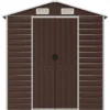vidaXL - Tuinhuis Bruin 191x555x198 cm Gegalvaniseerd Staal