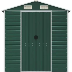 vidaXL - Tuinhuis Groen 191x300x198 cm Gegalvaniseerd Staal