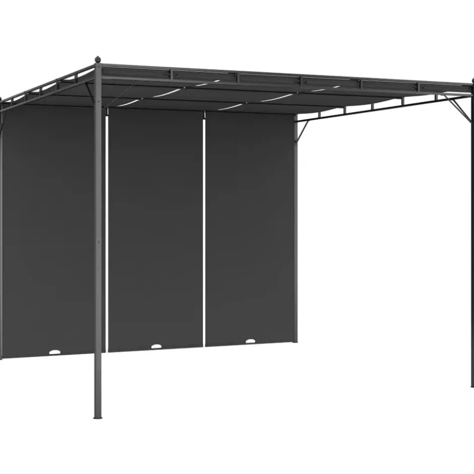 vidaXL - Tuinhuisje - Antraciet - Stof - 3 x 3 x 2.25 m