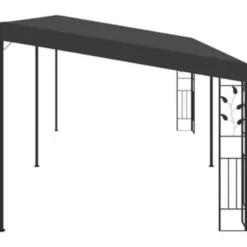 vidaXL - Tuinhuisje - Antraciet - Stof - 6 x 3 x 2.5 m