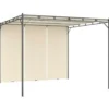 vidaXL - Tuinhuisje - Crème - Stof - 3 x 3 x 2.25 m