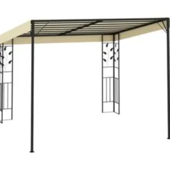 vidaXL - Tuinhuisje - Crème - Stof - 3 x 3 x 2.5 m