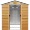vidaXL - Tuinhuis Lichtbruin 191x300x198 cm Gegalvaniseerd staal