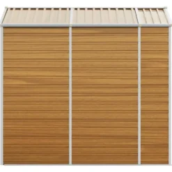 vidaXL - Tuinhuis Lichtbruin 191x215x198 cm Gegalvaniseerd staal