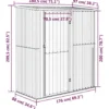 vidaXL - Tuinhuis 180,5x97x209,5 cm gegalvaniseerd staal houtlook
