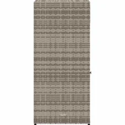 vidaXL - Tuinkast 55x55x111 cm poly rattan grijs tuin kast kastje buiten