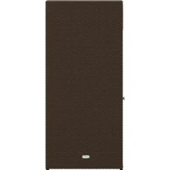 vidaXL - Tuinkast 55x55x111 cm poly rattan bruin tuin kast kastje buiten