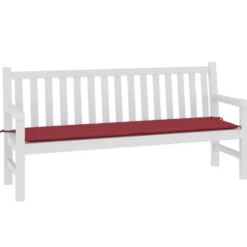 vidaXL - Tuinkussen - 180x50x3 cm - Zitkussen - Oxford Stof Wijnrood