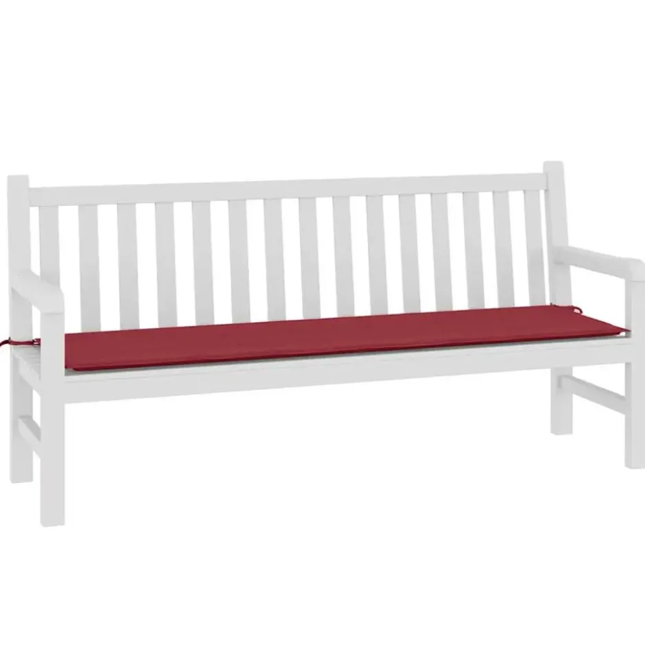 vidaXL - Tuinkussen - 180x50x3 cm - Zitkussen - Oxford Stof Wijnrood