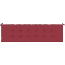 vidaXL - Tuinkussen - 180x50x3 cm - Zitkussen - Oxford Stof Wijnrood
