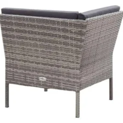 vidaXL - Tuin Loungeset - Grijs - Poly rattan
