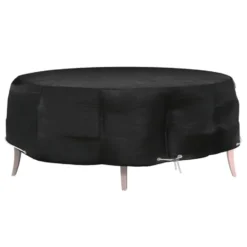 vidaXL - Tuinmeubelhoes eilandlounge 8 oogjes rond Ø 188x50 cm tuinmeubelhoes