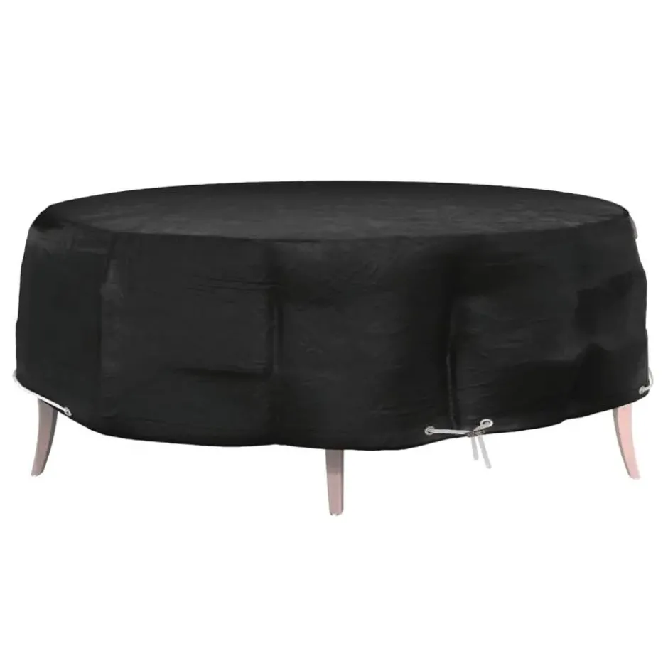 vidaXL - Tuinmeubelhoes eilandlounge 8 oogjes rond Ø 188x50 cm tuinmeubelhoes