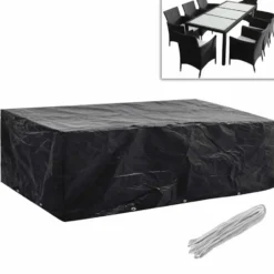 vidaXL - Tuinmeubelhoes 8-Persoons Poly Rattan Meubelhoes Tuinmeubel Tuinhoes