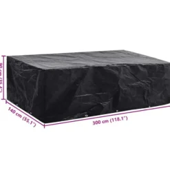 vidaXL - Tuinmeubelhoes 8-Persoons Poly Rattan Meubelhoes Tuinmeubel Tuinhoes