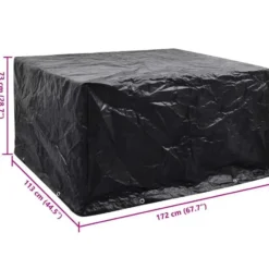 vidaXL - Tuinmeubelhoes 6-Persoons Poly Rattan Meubelhoes - 172x113x73 cm