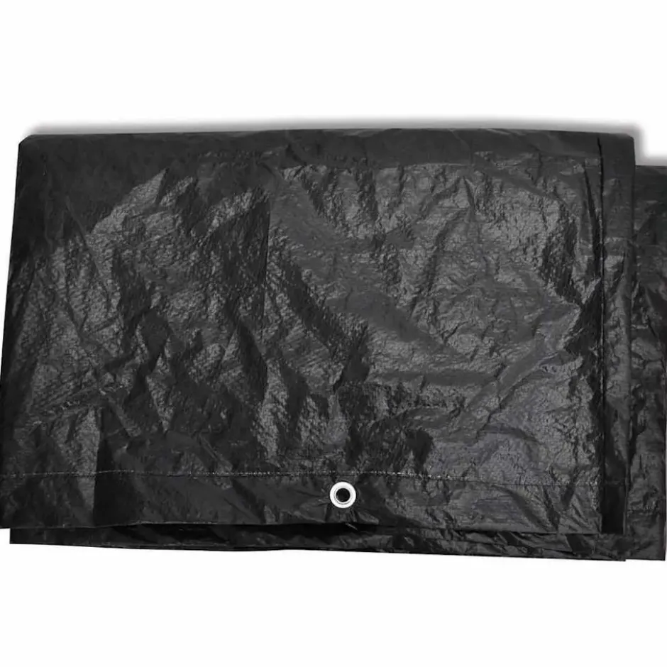 vidaXL - Tuinmeubelhoes 4-Persoons Poly Rattan Set 8 Oogjes Tuinhoes Meubelhoes