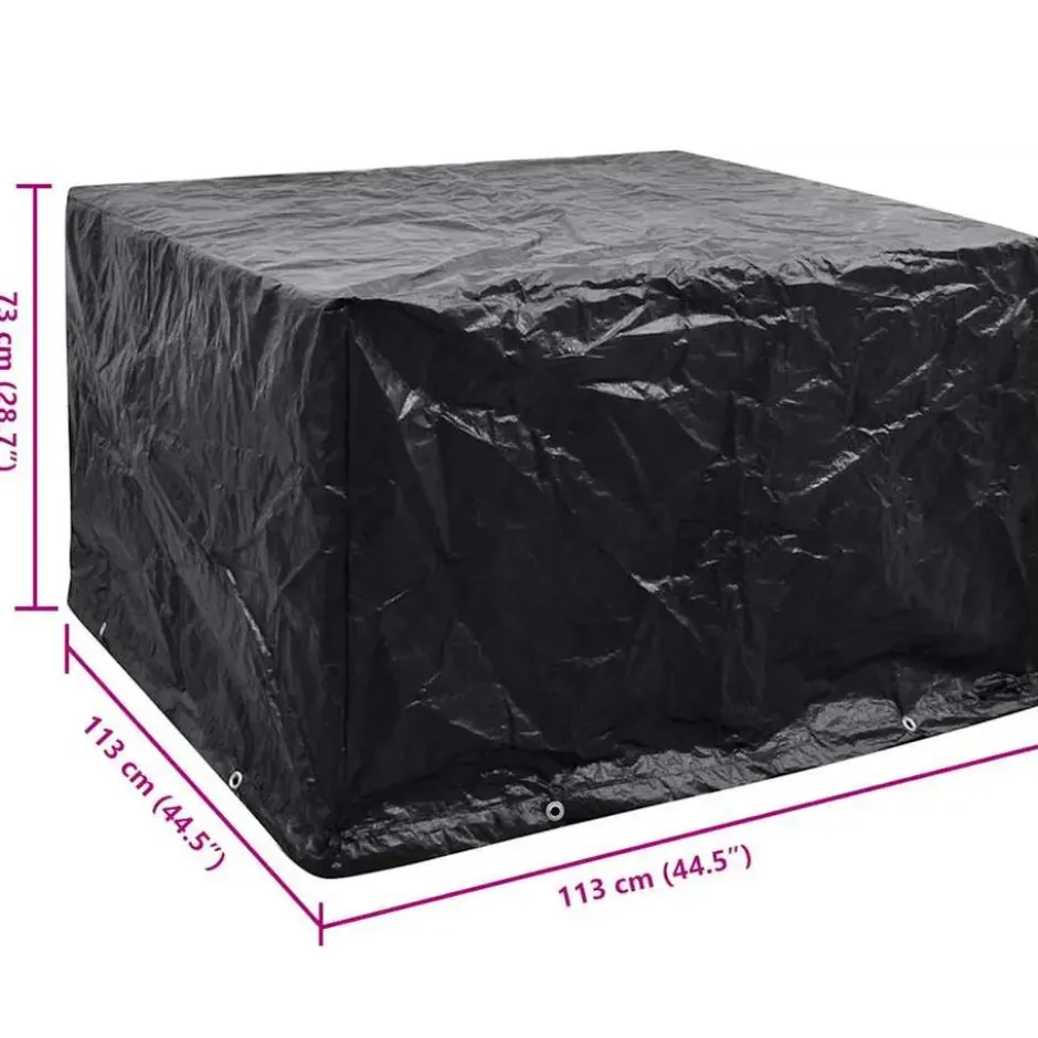 vidaXL - Tuinmeubelhoes 4-Persoons Poly Rattan Set 8 Oogjes Tuinhoes Meubelhoes