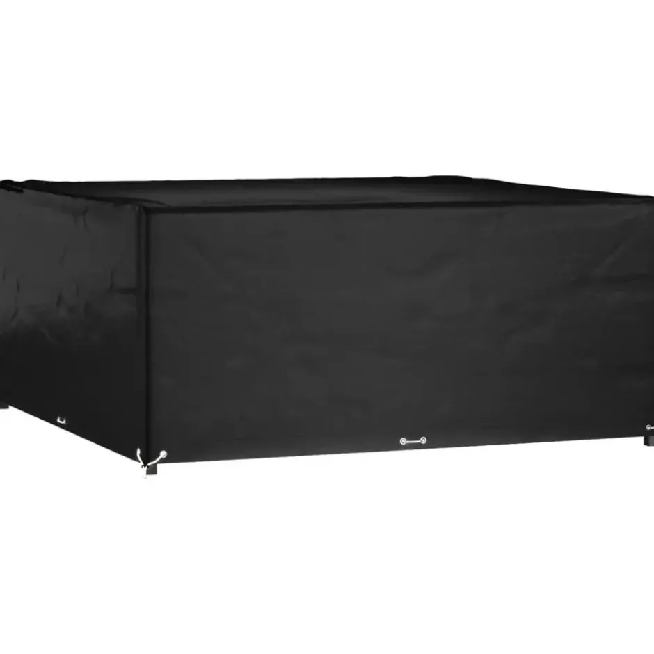 vidaXL - Tuinmeubelhoezen met 16 oogjes vierkant 250x250x90 cm