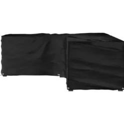 vidaXL - Tuinmeubelhoezen met 16 oogjes L-vormig 210x260x80 cm loungeset hoes
