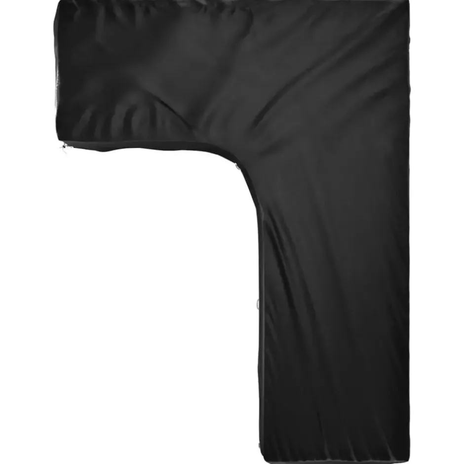 vidaXL - Tuinmeubelhoezen met 18 oogjes L-vormig 220x285x80 cm loungeset hoes
